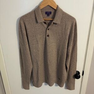 Sun Day Red Cashmere Polo Sweater